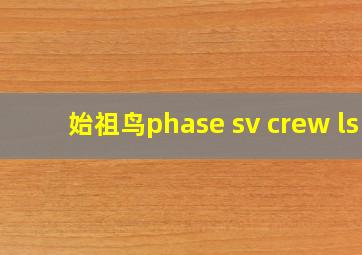 始祖鸟phase sv crew ls